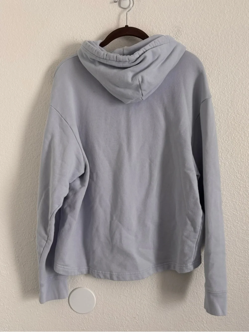 Tory Burch Sport Women's Size XS Blue French Terry Chevron Hoodie